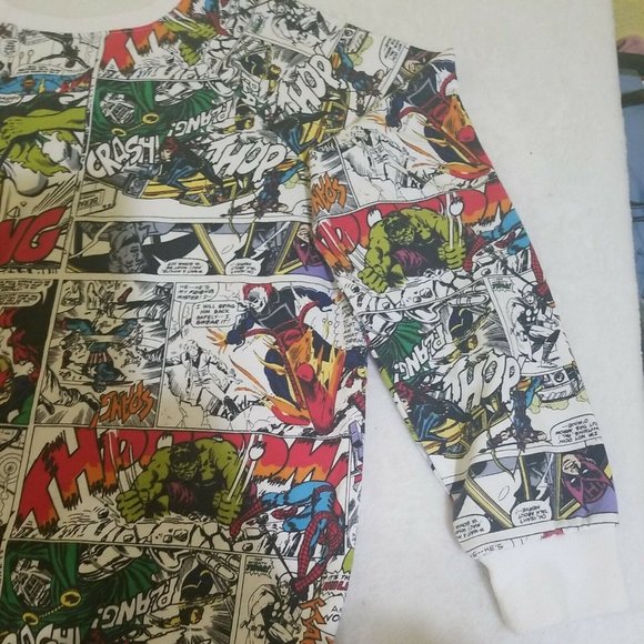 Marvel Comic Strip Heroes Women’s Medium Sweatshirt NWOT - Picture 7 of 8